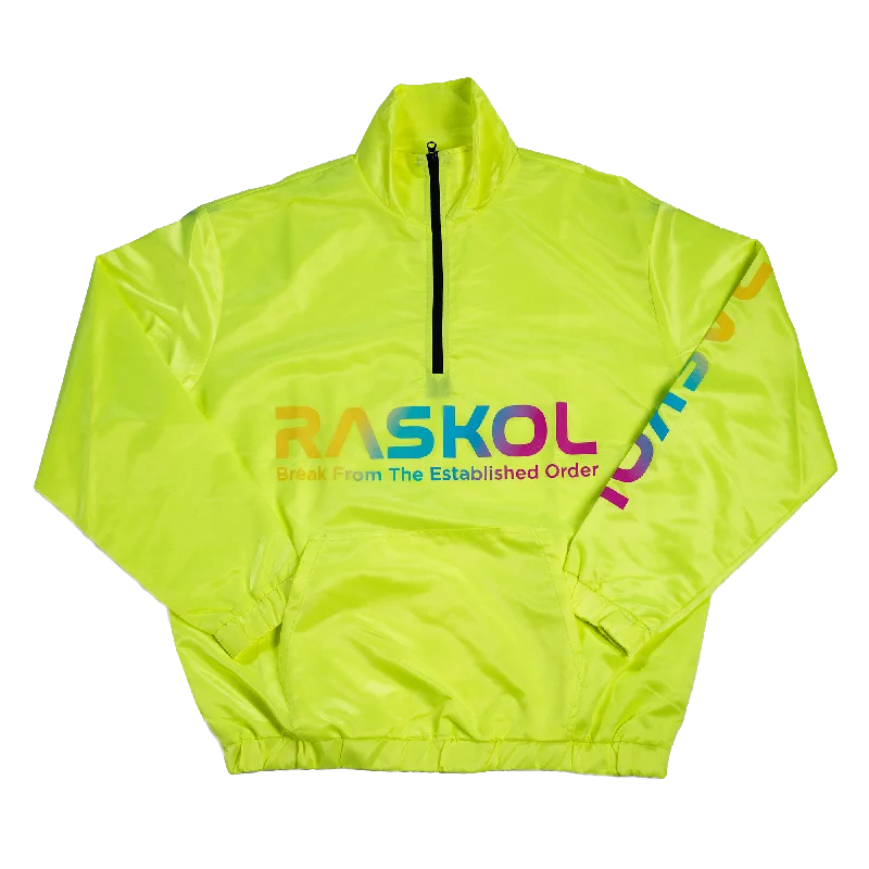 RASKOL Athletic Windbreaker Top (Lemon Lime)