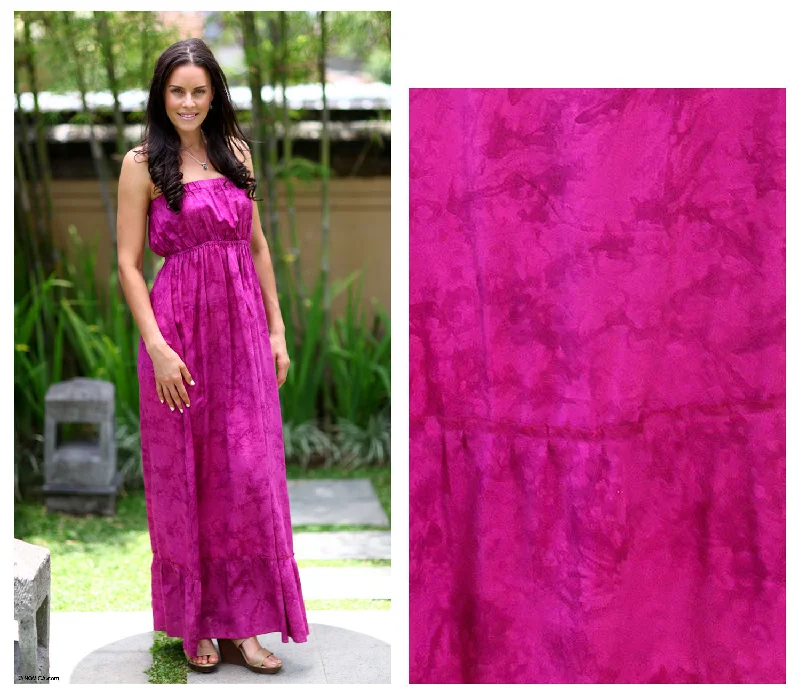 Vibrant Ubud Pink Batik Sundress