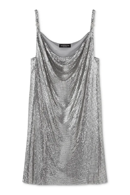 Metal Mesh Slip Dress