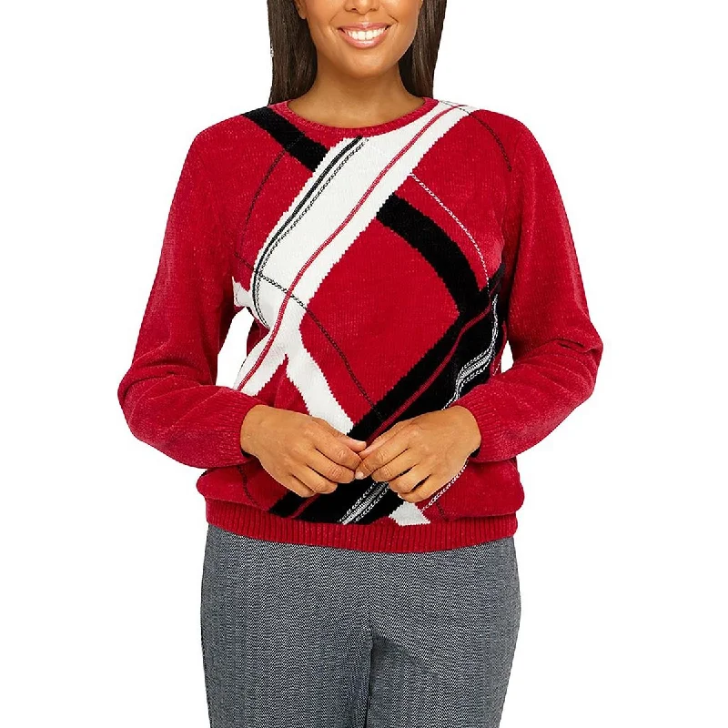 Womens Crewneck Long Sleeve Pullover Sweater