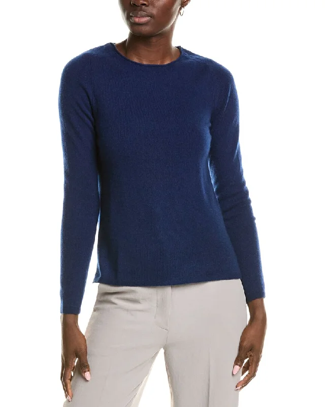 sofiacashmere Relaxed Crewneck Cashmere Sweater