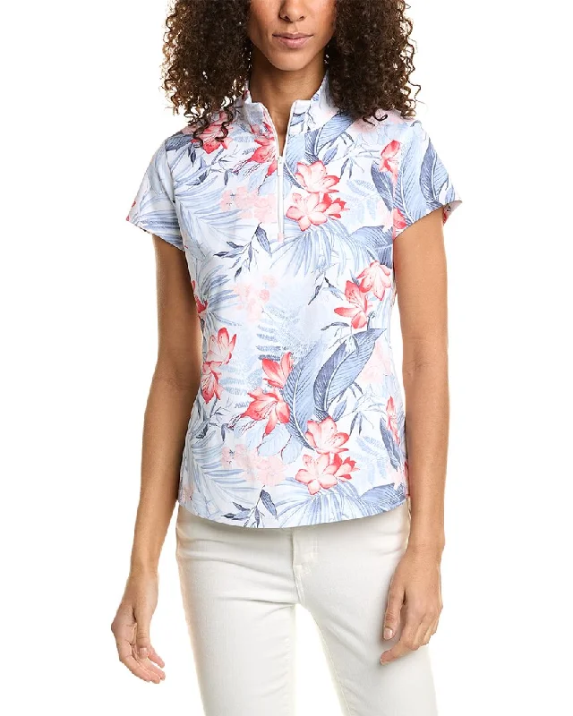 Tommy Bahama Aubrey Delicate Flora Mock Top