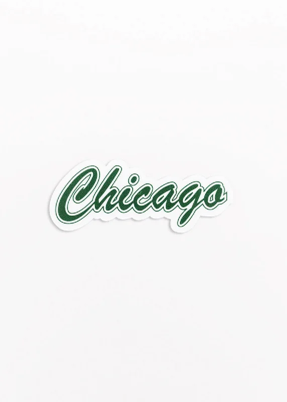 Cozy Fitting Chicago Retro Sticker - Green