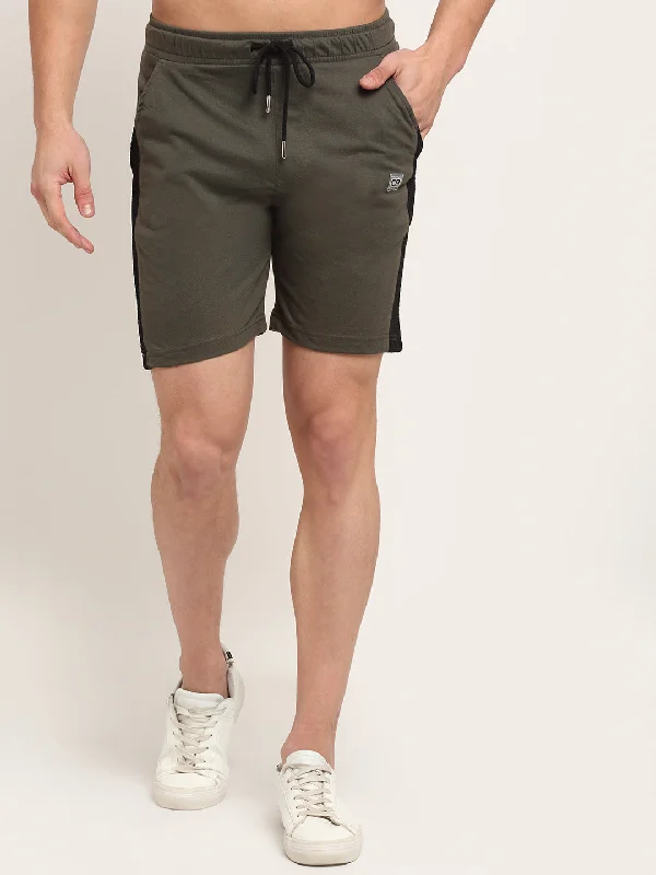 Olive Men Shorts