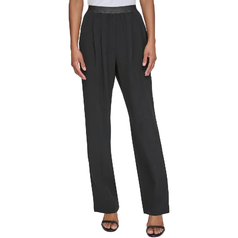 Calvin Klein Womens Office Business Wide Leg Pants