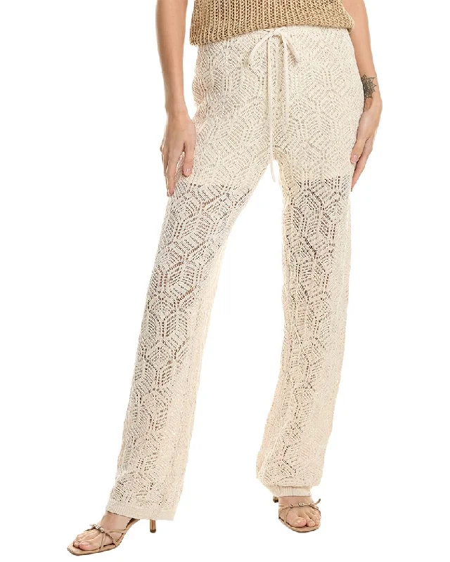 Design History Hallie Linen-Blend Pant