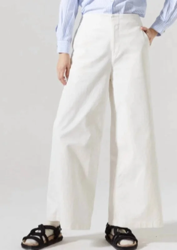 Luna Cord Pant In Off White