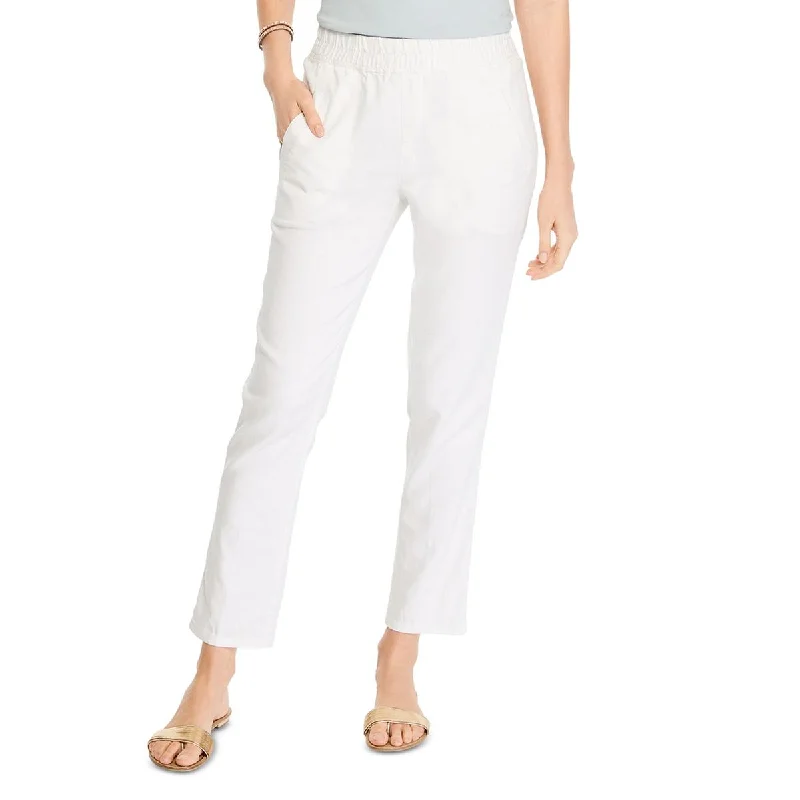 Nic + Zoe Womens Linen Ankle Ankle Pants