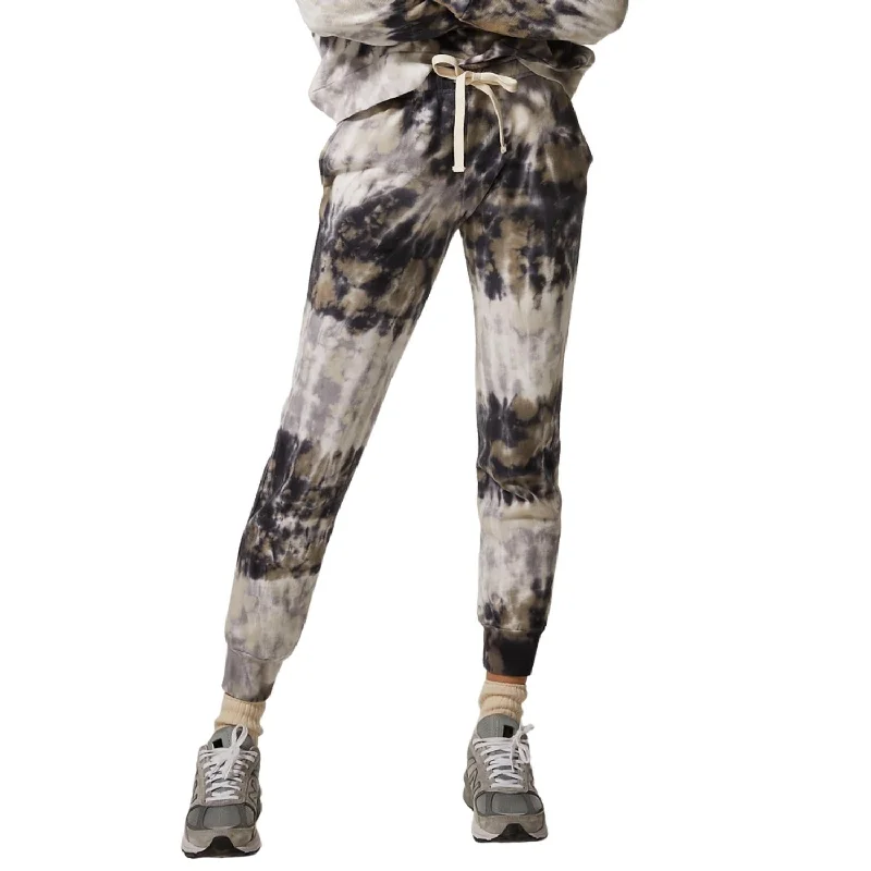 Spiral Tie Dye Joggers In Neptune/Grey