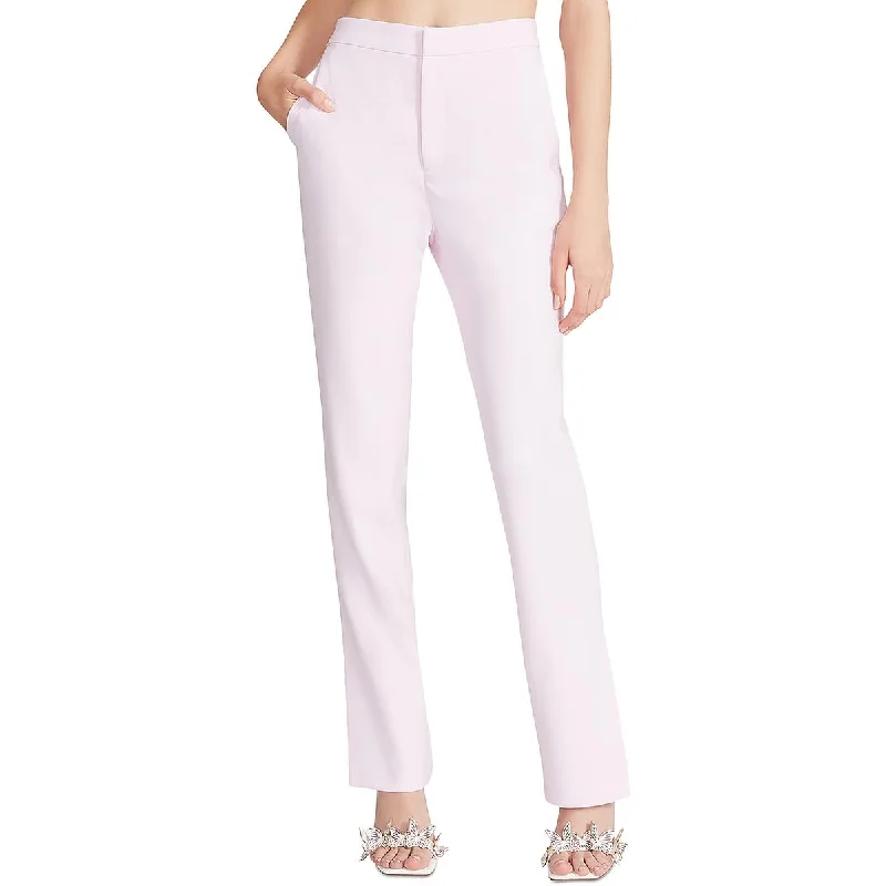 Steve Madden Womens Spencer Split Hem High Rise Flared Pants