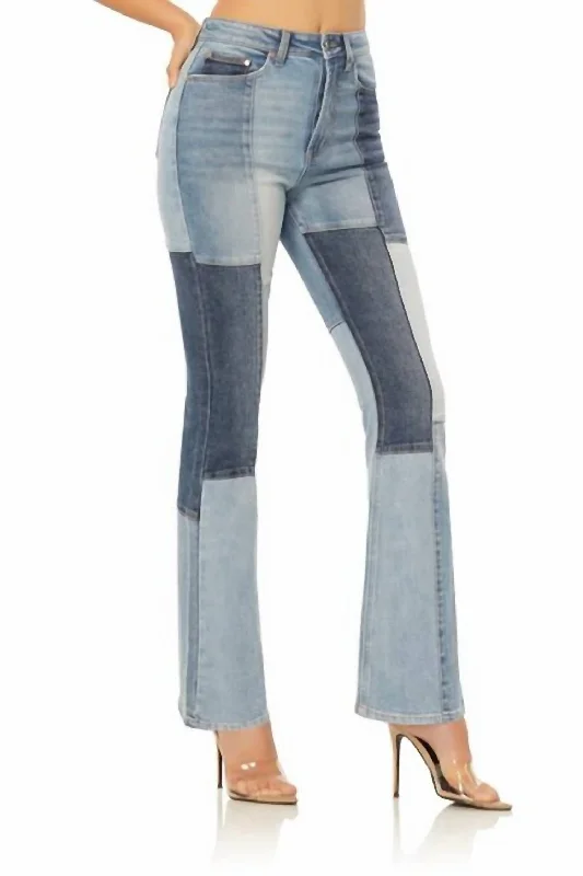 Sylar Slim Flare Jean In Light Wash