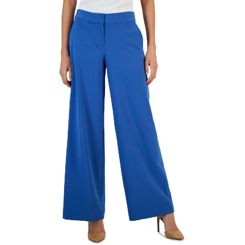 Tahari Womens Ankle Casual Wide Leg Pants