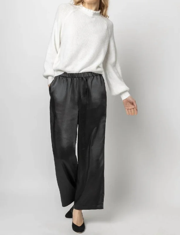 Wide Leg Pant In Black