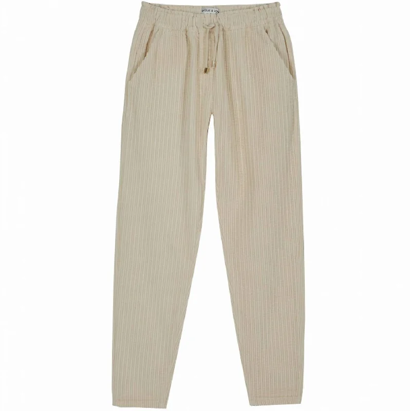 Women's Relaxed Fit Trousers In Porcelain